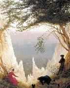 Caspar David Friedrich Chalk Cliffs on Rugen oil painting